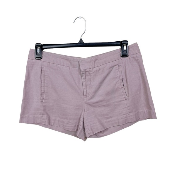 GAP Shorts Women's Violet Taupe Chino Twill Canvas Pockets Casual Summer Size 6 - Picture 1 of 6
